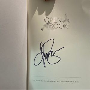 Autographed edition of Open Book